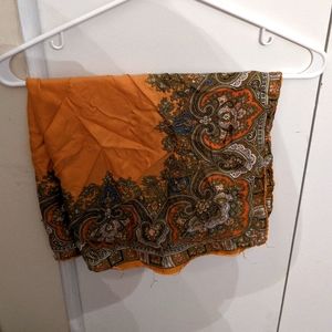 Green and orange scarf